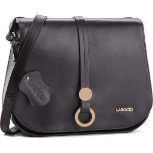 Torebka LASOCKI - BRT-072 Black. Czarne listonoszki marki Lasocki, ze skóry. Za 199,99 zł.