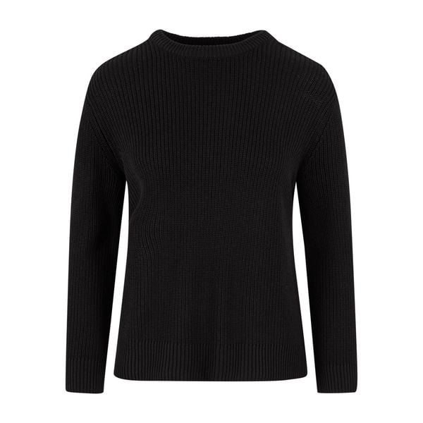 Sweter damski Urban Classics Rib. Czarne swetry klasyczne Urban Classics, na zimę, bez kołnierzyka. Za 191,00 zł.
