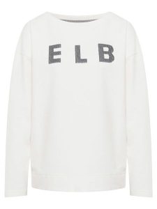 ELBSAND Bluza "Alaia" w kolorze białym rozmiar: M. Białe bluzy ELBSAND, m, bez wzorów, bez kaptura. Za 171,28 zł.