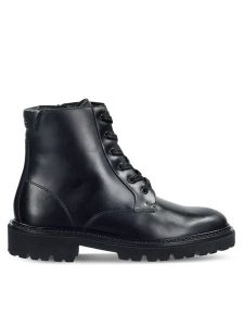 Gant Trapery 31531116 Czarny. Czarne buty zimowe GANT, ze skóry, bez obcasa, bez zapięcia. Za 609,99 zł.