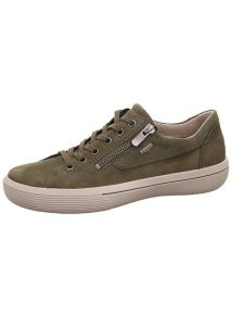 Legero Skórzane sneakersy "Fresh" w kolorze khaki rozmiar: 42. Brązowe trampki Legero, bez wzorów, bez zapięcia. Za 260,99 zł.