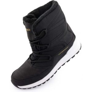 Ciepłe damskie zimowe buty Loap Costa ze skóry. Czarne buty trekkingowe GLENMUIR, z polaru, bez zapięcia. Za 271,99 zł.
