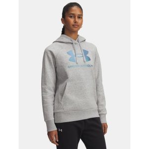 Bluza damska Under Armour Sport Terry FZ. Szare bluzy Under Armour, bez wzorów, bez kaptura. Za 179,99 zł.