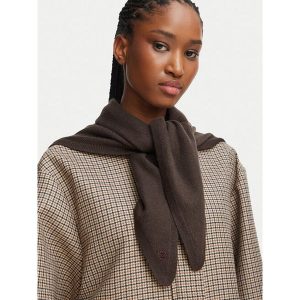 Chusta Weekend Max Mara. Brązowe apaszki i chusty Weekend Max Mara, bez wzorów. Za 889,99 zł.
