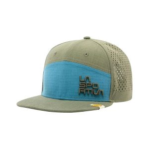 Czapka Trucker La Sportiva Traverse. Zielone czapki La Sportiva, bez wzorów, z bawełny. Za 144,99 zł.