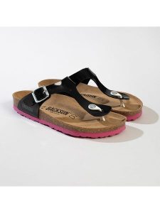 BACKSUN Japonki "Singapore" w kolorze czarnym rozmiar: 36. Czarne klapki Backsun, bez wzorów, z materiału, z otwartym noskiem, bez obcasa. Za 130,99 zł.