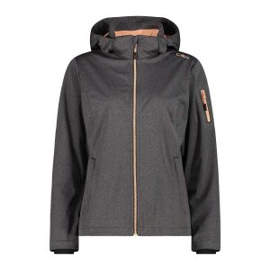 Damska kurtka turystyczna z kapturem CMP. Brązowe kurtki CMP, m, bez wzorów, z softshellu, z kapturem. Za 349,40 zł.