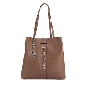 Torebka Juicy Couture. Brązowe torebki klasyczne Juicy Couture, bez wzorów, bez dodatków. Za 319,99 zł.