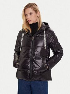 Morgan Kurtka zimowa 252-GMODOU Czarny Regular Fit. Czarne kurtki Morgan, na zimę, bez wzorów, z syntetyku, bez kaptura. Za 549,99 zł.