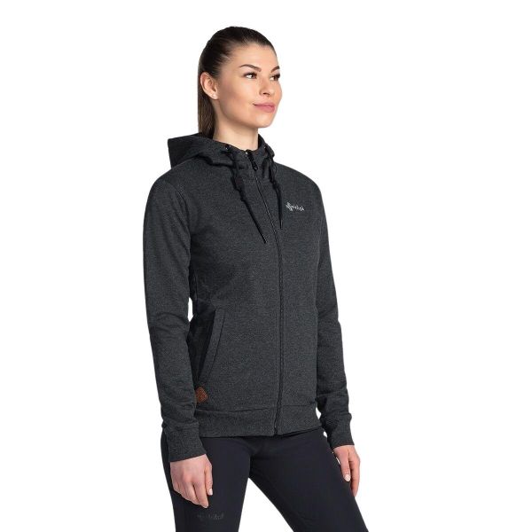 Bluza damska Kilpi Bery. Czarne bluzy Kilpi, xs, bez wzorów, bez kaptura. Za 189,67 zł.