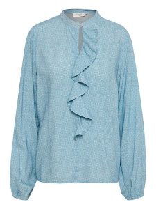 Cream Bluzka "Raya" w kolorze błękitnym rozmiar: 40. Niebieskie bluzki Cream, bez wzorów, z wiskozy, bez kołnierzyka, bez ramiączek. Za 113,10 zł.