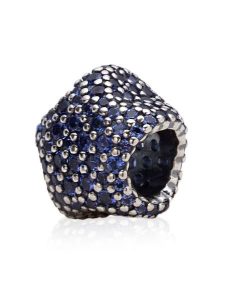 Pandora Srebrny charms z kryształami rozmiar: onesize. Niebieskie zawieszki Pandora, z kryształem, srebrne. Za 189,95 zł.