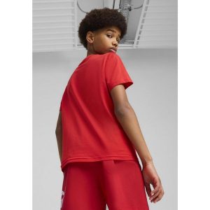 Młodzieżowa koszulka Essentials Logo Lab Summer PUMA For All Time Red. Czerwona bluzki Puma, m, bez wzorów, z gumy, młodzieżowe, bez kołnierzyka, bez ramiączek. Za 190,00 zł.