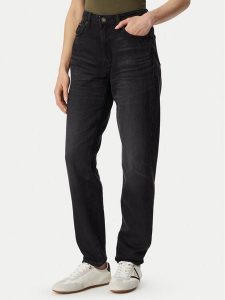 Guess Jeans Jeansy W6YA0D D1148 Czarny Relaxed Fit. Czarne jeansy Guess Jeans, z aplikacjami, z jeansu. Za 439,99 zł.