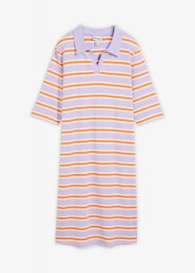 Sukienka T-shirtowa z czystej bawełny organicznej. Brązowe sukienki bonprix, bez wzorów, z bawełny, bez kołnierzyka, bez ramiączek. Za 54,99 zł.