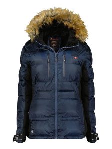 Canadian Peak Kurtka zimowa w kolorze granatowym rozmiar: M. Niebieskie kurtki Canadian Peak, na zimę, m, bez wzorów, z puchu, bez kaptura. Za 304,49 zł.