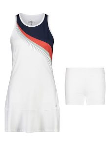 CMP Sukienka funkcyjna 2w1 w kolorze białym rozmiar: 36. Białe sukienki CMP, bez wzorów, z materiału, sportowe, bez kołnierzyka, bez ramiączek, rozkloszowane. Za 126,24 zł.