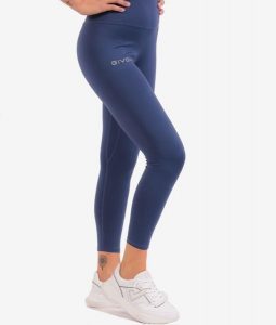 Damskie legginsy Givova Basic. Niebieskie legginsy Givova, bez wzorów, z elastanu. Za 88,10 zł.