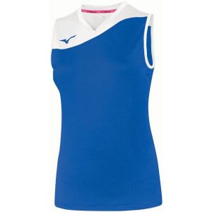 Koszulka damska Mizuno Authentic Myou. Białe bluzki Mizuno, xs, bez wzorów, sportowe, bez kołnierzyka, bez ramiączek. Za 123,00 zł.