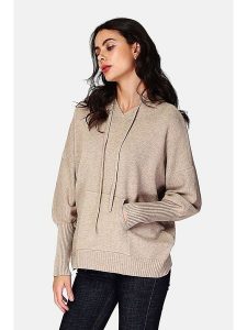 ASSUILI Sweter w kolorze karmelowym rozmiar: 38. Brązowe swetry oversize Assuili, bez wzorów, bez ramiączek. Za 167,28 zł.