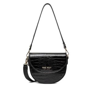 Torebka Nine West. Czarne torebki klasyczne Nine West, bez wzorów, bez dodatków. Za 189,99 zł.