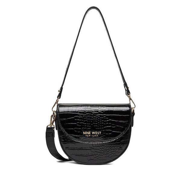 Torebka Nine West. Czarne torebki klasyczne Nine West, bez wzorów, bez dodatków. Za 189,99 zł.