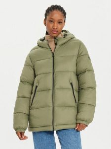 Napapijri Kurtka zimowa A-Box Logo NP0A4HZ2 Zielony Regular Fit. Zielone kurtki Napapijri, na zimę, s, bez wzorów, z syntetyku, bez kaptura. Za 579,99 zł.