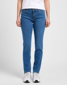 DAMSKIE SPODNIE LEE MARION STRAIGHT MID ADA 112143779. Jeansy Lee, bez wzorów, z jeansu. Za 199,99 zł.
