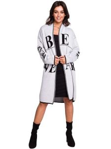 Be Wear Kardigan w kolorze biało-czarnym ze wzorem rozmiar: S/M. Białe kardigany Be Wear. Za 70,24 zł.