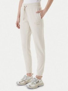 EA7 Emporio Armani Spodnie dresowe 8NTP66 TJ9RZ U1088 Beżowy Regular Fit. Brązowe spodnie dresowe EA7 Emporio Armani, xl, bez wzorów, z dresówki. Za 499,99 zł.