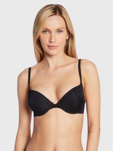 Wonderbra Biustonosz push-up WB009443 Czarny. Czarne biustonosze Wonderbra, bez wzorów, z syntetyku. Za 119,99 zł.