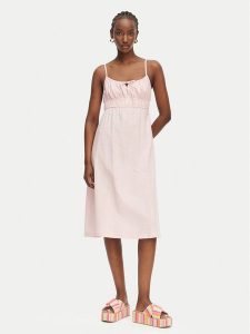 Roxy Sukienka letnia Rosie ERJWD03871 Różowy Regular Fit. Czerwone kombinezony Roxy, na lato, s, bez wzorów, z bawełny, bez kołnierzyka, bez ramiączek. Za 339,99 zł.