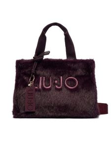 Liu Jo Torebka TF6215 E1135 Fioletowy. Fioletowe shopper bag Liu Jo, bez wzorów, z materiału, bez dodatków. Za 469,99 zł.