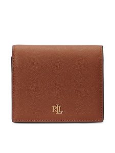 LAUREN RALPH LAUREN Portfel 432962112002 Brązowy. Brązowe portfele Lauren Ralph Lauren, bez wzorów, ze skóry. Za 439,99 zł.