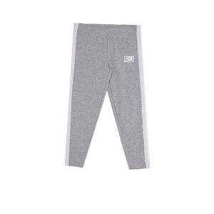 Legginsy z bawełna na co dzień na siłownię. Szare legginsy LEONE 1947 APPAREL, bez wzorów, z bawełny. W wyprzedaży za 44,86 zł.