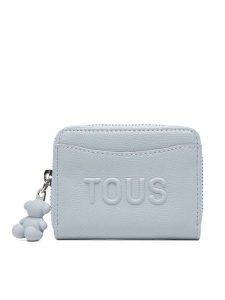 TOUS Portfel Back To Basics 2002374133 Niebieski jasny. Niebieskie portfele Tous, bez wzorów, ze skóry. Za 379,99 zł.