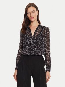 Morgan Koszula 242-CLEONI Brązowy Regular Fit. Brązowe koszule Morgan, bez wzorów, z syntetyku, bez kołnierzyka, bez ramiączek. Za 299,99 zł.