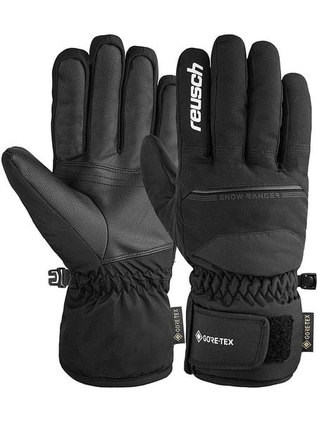 Reusch Rękawiczki narciarskie "Snow Ranger GORE-TEX" w kolorze czarnym rozmiar: 7. Czarne rękawiczki REUSCH, bez wzorów, z gore-texu. Za 177,32 zł.