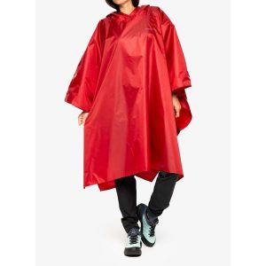 Peleryna turystyczna Trekmates Tour Poncho - chili pepper. Czerwone kurtki TREKMATES, uniwersalny, bez wzorów, bez kaptura. Za 151,99 zł.