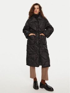 Deha Płaszcz zimowy D12833 Czarny Relaxed Fit. Czarne płaszcze Deha, na zimę, m, bez wzorów, z syntetyku, bez kaptura. Za 799,99 zł.