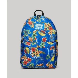 Damski plecak z nadrukiem Superdry Montana. Niebieskie plecaki Superdry. Za 299,90 zł.