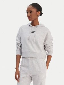 Reebok Bluza Brice RK25495CCW Szary Regular Fit. Szare bluzy Reebok, xs, bez wzorów, z syntetyku, bez kaptura. Za 199,99 zł.