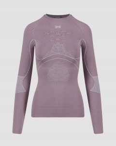 Koszulka damska X-Bionic ENERGY ACCUMULATOR 4.0 SHIRT LG SL P093. Czerwone koszule nocne X BIONIC, bez wzorów, bez ramiączek. Za 580,00 zł.