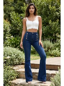 SOULSHAE Dżinsy - Slimf fit - w kolorze granatowym rozmiar: S. Niebieskie jeansy SOULSHAE, bez wzorów, z podwyższonym stanem. Za 154,95 zł.