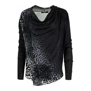 Desigual Sweter Damski Adeline S Czarny. Swetry klasyczne marki Desigual. W wyprzedaży za 221,00 zł.