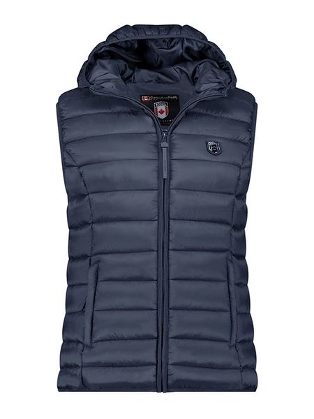 Canadian Peak Kamizelka pikowana "Vakitaleak" w kolorze granatowym rozmiar: S. Niebieskie kamizelki Canadian Peak, s, bez wzorów, bez kołnierzyka, bez ramiączek, bez kaptura. Za 169,95 zł.