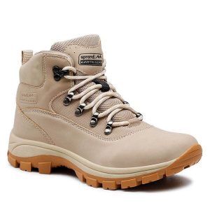 Trapery Sprandi. Brązowe buty zimowe Sprandi, bez obcasa, bez zapięcia. Za 159,99 zł.