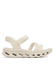 Skechers Sandały Go Walk Glide-Step 2.0 Sandal 141269/NAT Beżowy. Brązowe sandały Skechers, bez wzorów, z materiału, bez obcasa, na płaskiej podeszwie, bez zapięcia. Za 379,99 zł.