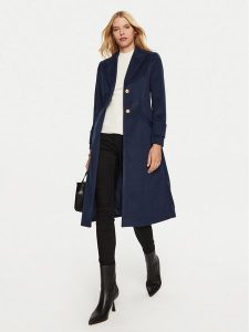 Artigli Płaszcz przejściowy ACCP000163 Granatowy Regular Fit. Niebieskie płaszcze Artigli, bez wzorów, z syntetyku, bez kaptura. Za 539,99 zł.
