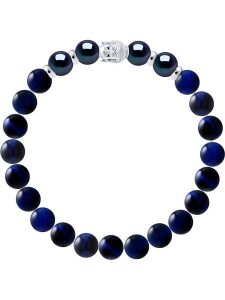 Pearline Bransoletka "Buddah" z perłami rozmiar: 19 cm. Niebieskie bransoletki Pearline, z perłą, srebrne. Za 208,99 zł.